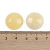 Natural Yellow Jade Cabochons G-T020-18mm-32-3