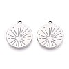 304 Stainless Steel Pendants STAS-T065-14P-1