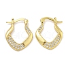 Rack Plating Brass Micro Pave Clear Cubic Zirconia Hoop Earrings EJEW-I313-03G-1