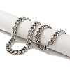 Non-Tarnish 201 Stainless Steel Curb Chain Necklaces for Men NJEW-M218-04H-P-1
