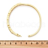 Brass Micro Pave Clear Cubic Zirconia Hinged Bangles for Women BJEW-K274-10G-5