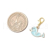 Alloy Enamel Pendant Decorations HJEW-JM03296-3