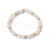 Natural Moonstone Beaded Stretch Rings for Women RJEW-JR00868-06-2