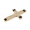 Rack Plating Brass Micro Pave Cubic Zirconia Pendants KK-A224-16G-02-2