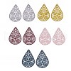 430 Stainless Steel Filigree Pendants X-STAS-S108-15-1