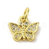 Real 18K Gold Plated Brass Pave Cubic Zirconia Pendants KK-M283-10D-01-1