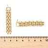 Brass Dangle Stud Earrings EJEW-A133-01G-5