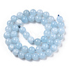 Dyed Natural Quartz Round Bead Strands G-R173-8mm-03-2