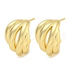 Rack Plating Brass Stud Earrings EJEW-C102-27G-1