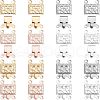 Unicraftale 40 Sets 4 Colors 304 Stainless Steel Box Clasps STAS-UN0023-03-1