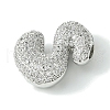 Rack Plating Brass Cubic Zirconia Pendants KK-S378-02P-S-2