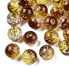 Transparent Crackle Acrylic Beads CACR-N002-16-2