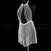 Plastic Imitation Pearl Sexy Dress Body Chains WGABBBD-06-3