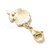 Valentine's Day Rose Alloy Enamel Pendant Decorations HJEW-JM02831-01-5