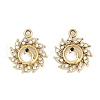 Alloy Rhinestone Pendants FIND-M018-19G-1
