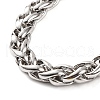 304 Stainless Steel Wheat Chain Necklaces for Women NJEW-G140-14GP-2
