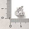Rack Plating Brass Micro Pave Cubic Zirconia Charms KK-I720-68P-3