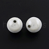 Spray Painted Acrylic Beads MACR-Q154-8mm-001-2