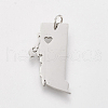 Tarnish Resistant 201 Stainless Steel Pendants STAS-T038-53-2