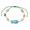 Glass Seed Beaded Braided Bead Bracelets BJEW-MZ00172-04-2