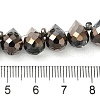 Electroplate Glass Beads Strands X-EGLA-D030-17G-4
