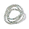 Electroplate Glass Beads Strands EGLA-L038-FR02-2