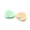 Spray Painted Alloy Pendants PALLOY-A022-02-2