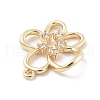 Brass Micro Pave Cubic Zirconia Pendants KK-D283-05G-2