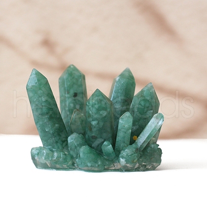 Natural Green Aventurine Crystal Cluster Shape Home Decoration PW-WG57F79-08-1
