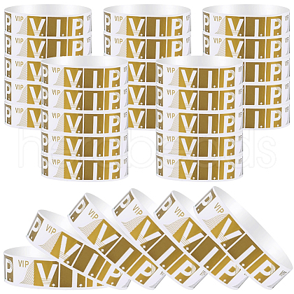 CREATCABIN 100Pcs Paper Disposable Wristbands BJEW-CN0001-10A-1