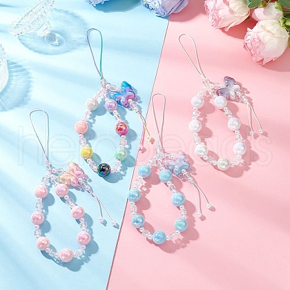 4Pcs Acrylic Mobile Straps HJEW-JM03323-1
