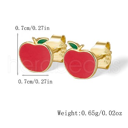 Fashionable S925 Sterling Silver Stud Earrings ST6507-1-1