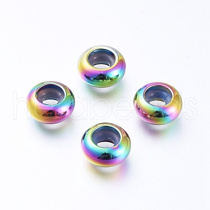 PVD Vacuum Plating 202 Stainless Steel Beads STAS-F148-9mm-07M-1
