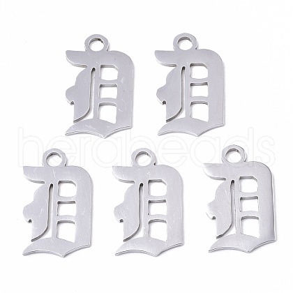 Tarnish Resistant 201 Stainless Steel Pendants STAS-N091-40D-1