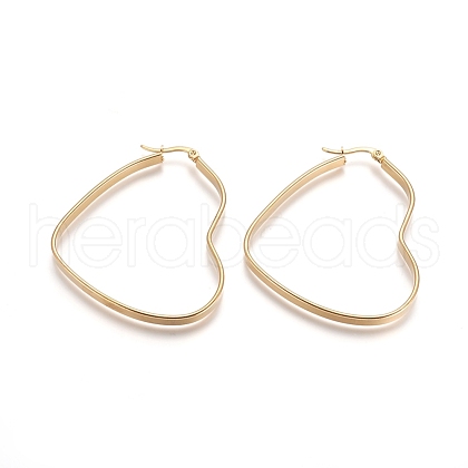 304 Stainless Steel Hoop Earrings STAS-D171-11A-G-1