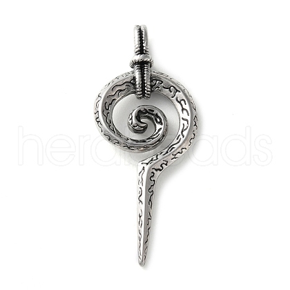 304 Stainless Steel Pendants STAS-M113-06AS-1