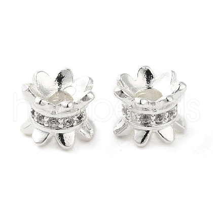 Rack Plating Brass Beads KK-B088-10A-S-1