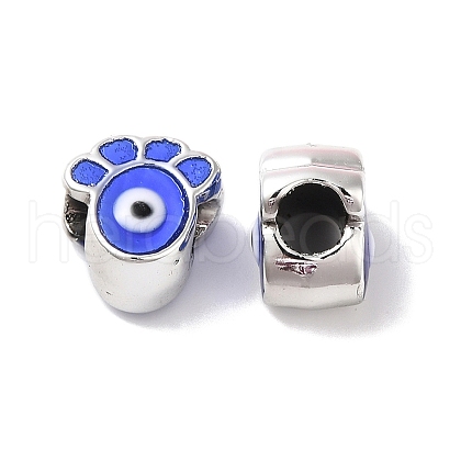 CCB Plastic Enamel European Beads CCB-G018-02K-1