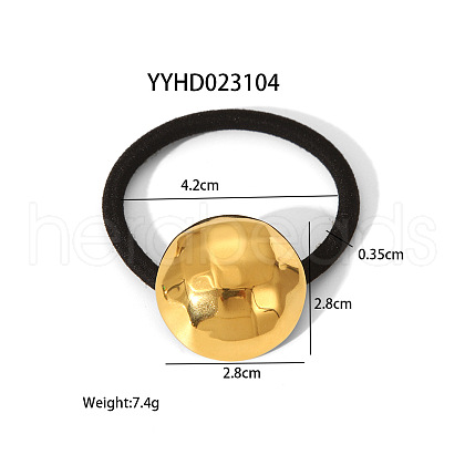 Stainless Steel Hair Tie Elastic Headband Black Hair Accessories YL7975-3-1