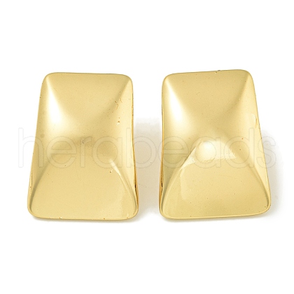 Ion Plating(IP) 304 Stainless Steel Stud Earrings EJEW-G400-28G-1
