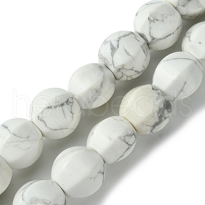 Natural Howlite Beads Strands G-H023-A16-01-1