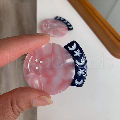 Acetate Hair Barrettes PW-WG2C48B-04-1