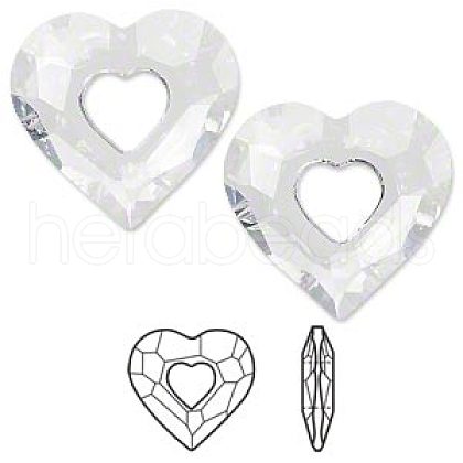 Austrian Crystal Pendants 6262-26mm-001(U)-1