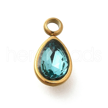 304 Stainless Steel Pendants STAS-Q346-04G-02-1