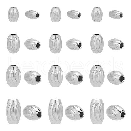 ARRICRAFT 24Pcs 4 Styles 201 Stainless Steel Beads STAS-AR0001-56-1
