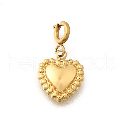 Heart 304 Stainless Steel Pendant Decorations STAS-H202-12G-04-1