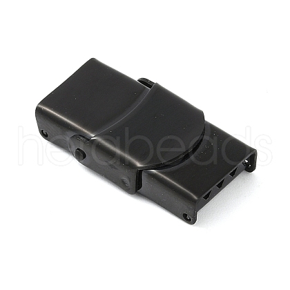 Ion Plating(IP) 201 Stainless Steel Watch Band Clasps X-STAS-C006-1-02B-01-1