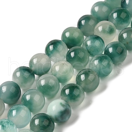Natural Dyed White Jade Beads Strands G-M402-C04-09-1