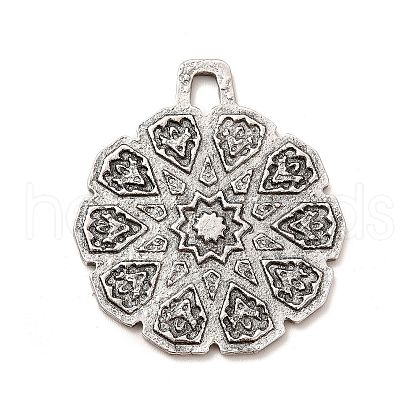 Tibetan Style Alloy Pendants PALLOY-B008-09AS-1