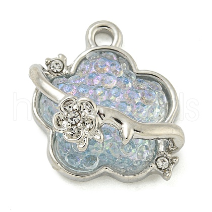 Alloy And Resin Pendants PALLOY-S029-01B-01-1